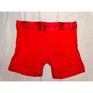 Woxer Stud Boxer Briefs Red Modal Stretch Mens Underwear Size Large